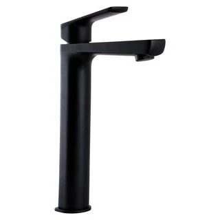 Змішувач для умивальника TOPAZ LEXI TL 21203-H57-BL високий,Чорний мат.,шланги TAQ-M1055,D25