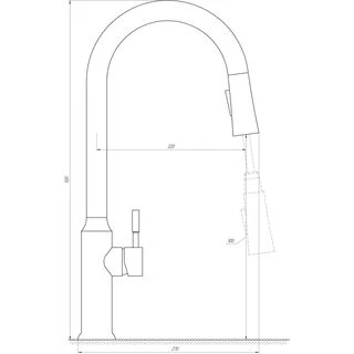 Змішувач для кухні Globus Lux ALPEN SBT1-2033