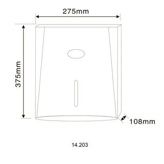 Диспенсер паперових рушників HOTEC 14.203 ABS