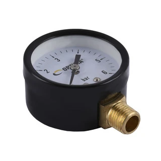 Манометр Optima 6 атм. 50 мм  сталевий корпус нижнє під&amp;apos;єднання ( Y50 - YFC-1 )