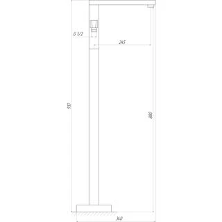 Змішувач для ванни TOPAZ ODISS TO 18113-H66
