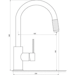 Змішувач  для кухні під осмос TOPAZ CORSICA TC-8801-H39
