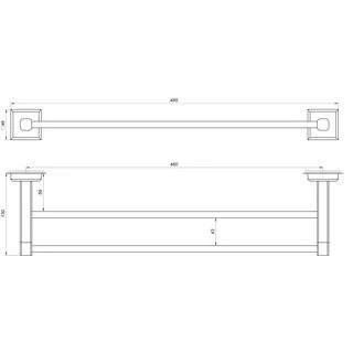 Тримач рушників TOPAZ TKB 9911/45