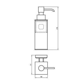 Дозатор рідкого мила TOPAZ TКВ 9932