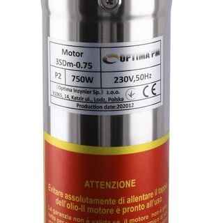 Насос свердловиний з підвищеною стійкістю до піску  OPTIMA PM 3SDm2,5/20 0,75 кВт 90м + 55 м кабель