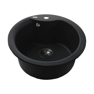 Гранітна мийка Globus Lux ORTA графіт 485мм-А0001