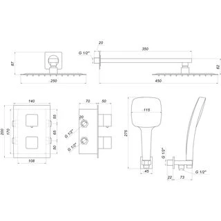 Душова система Globus Lux GLM-405-TT-SMART