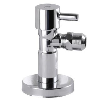 Кран напівобертовий кутовий з цангою SOLOMON 1/2&Prime;х 3/8&Prime; Lazer 7076