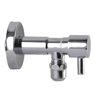 Кран напівобертовий кутовий з цангою SOLOMON 1/2&Prime;х 3/8&Prime; Lazer 7076