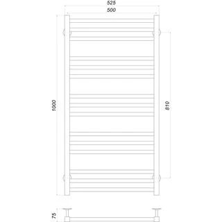 Рушникосушарка UNIO MS W 1000-500-15 Модена вода