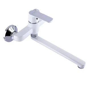 Змішувач для кухні зі стіни Globus Lux Laguna GLA-0104-7-WHITE