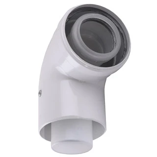 Коліно 90 градусів, d=60/100 mm CE.00.34 C Конденсаційне