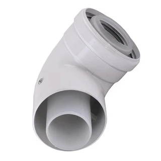 Коліно 90 градусів, d=60/100 mm CE.00.34 C Конденсаційне