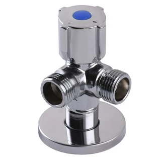 Кран кульовий кутовий подвійний SELBA 1/2&Prime;х 1/2&Prime;х1/2&Prime; DOUBLE (SL1588)