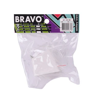 Кронштейн душової лійки H2-00 пластик ABS, точковий,білий