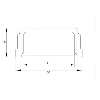 Заглушка 1&Prime;В нікельована А1009А(нк)