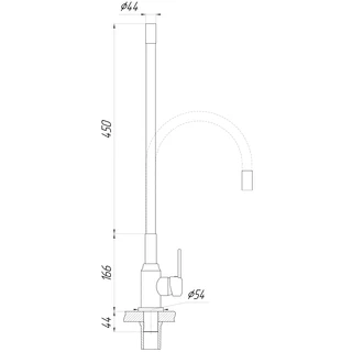 Змішувач для кухні DOMINO ELLIPSE DCC-203L-GRAY