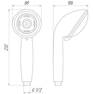 Душова лійка Topaz NF-2288-00-LOTUS
