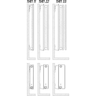 Універсальний комплект L-кронштейнів навісного кріплення панельного радіатора NS-1017 CRISTAL (2 шт)