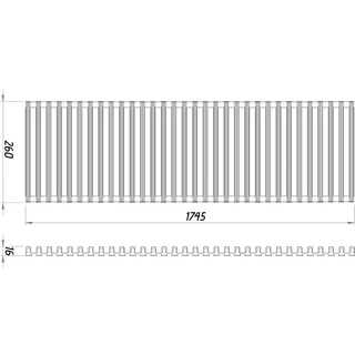 Решітка Алюміній 1750.265.16