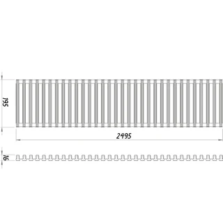Решітка Алюміній (Фарбований) 2500.200.16