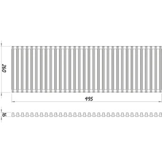 Решітка Алюміній (Фарбований)  500.265.16