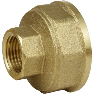 Муфта редукційна 1 1/4&Prime;х 1/2&Prime;ВВ латунна восьмигранна А0333А
