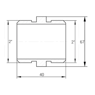 Ніпель 2&Prime;ЗЗ латунний А0536А