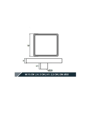 Трап душовий TILLO TM131-15 15х15см