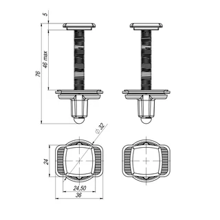 Кріплення до сидіння SoloPlast СУ-4. 10.ЗП