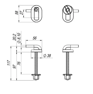 Кріплення до сидіння SoloPlast СУ-6. 10.ЗП