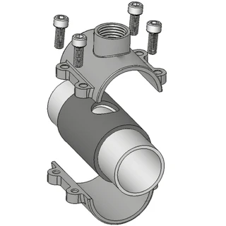 Врізка в трубу з внутрішньою різьбою DN50(59,7-60,8 мм) х 1&Prime; OBD AGAflex