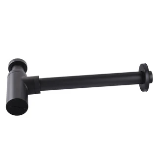 Сифон для раковин циліндричний Globus Lux  GSB-32-125-BB, латунь, 1 1/4&Prime;, чорний матовий