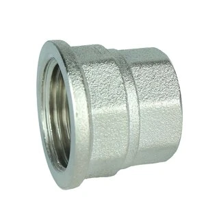 Муфта редукційна 1/2&Prime;х3/8&Prime;ВВ нікельована восьмигранна А0343А(нк)