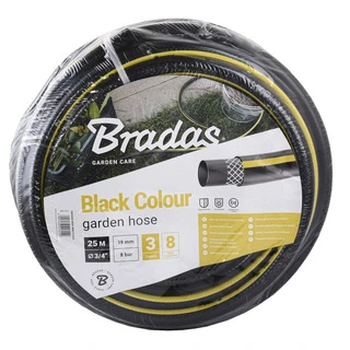 Шланг для поливу BLACK COLOUR 3/4&Prime; 25м, Bradas Польща чорний WBC3/425