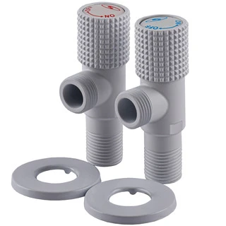 !!Набір кранів кутових кераміка SOLOMON EXCLUSIVE 1/2&Prime;X1/2&Prime; 9889 WW  (White/White) (комплект2шт.)