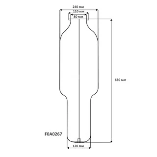 Гумова мембрана для бака Se.Fa D.80  80/100 л ( непрохідна ) ( F0A0267 )