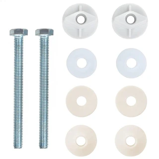 Комплект арматури для зливного бачка з боковою подачею води 1/2 &Prime; та ричагом зливу вгору АБу-20