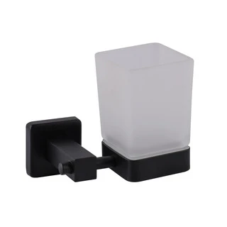 Стакан одинарний Globus Lux BQ9409 чорний матовий SUS304