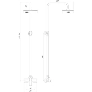 Душова система TOPAZ CAPRI TCA 15702-H43