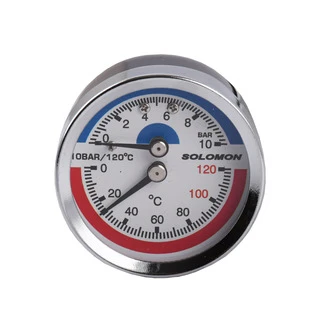 Термоманометр аксіальний  SOLOMON  V1245 S М10х1