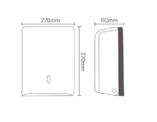 Диспенсер для туалетного паперу HOTEC 14.201/ ABS White