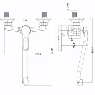 Змішувач для кухні Globus Lux Dolly GLD-0104