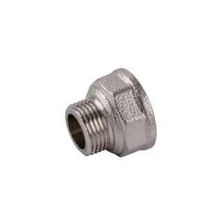 Перехідник редукційний 1/2&Prime;х3/8&Prime;ВЗ нікельований восьмигранний NK323O OPTIMUM