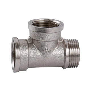 Трійник 3/4&Prime;ВВЗ нікельований NT444S OPTIMUM