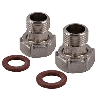 Комплект штуцерів 3/4&Prime;х1/2&Prime;ВЗ нікельований NU433B OPTIMUM