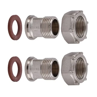 Комплект штуцерів 3/4&Prime;х1/2&Prime;ВЗ нікельований NU433B OPTIMUM