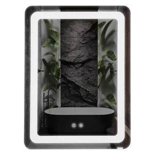 Дзеркало UNIO MRR-04 SQR-RA-S/H 600 x 800 mm LED FL сенсор + підігрів