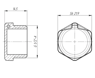 Заглушка 1/2&Prime;З латунна під пломбу LC302P OPTIMUM