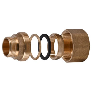 З&amp;apos;єднання зажимне пряме для труби &Oslash;22мм 1/2&Prime;З латунне LS332S OPTIMUM